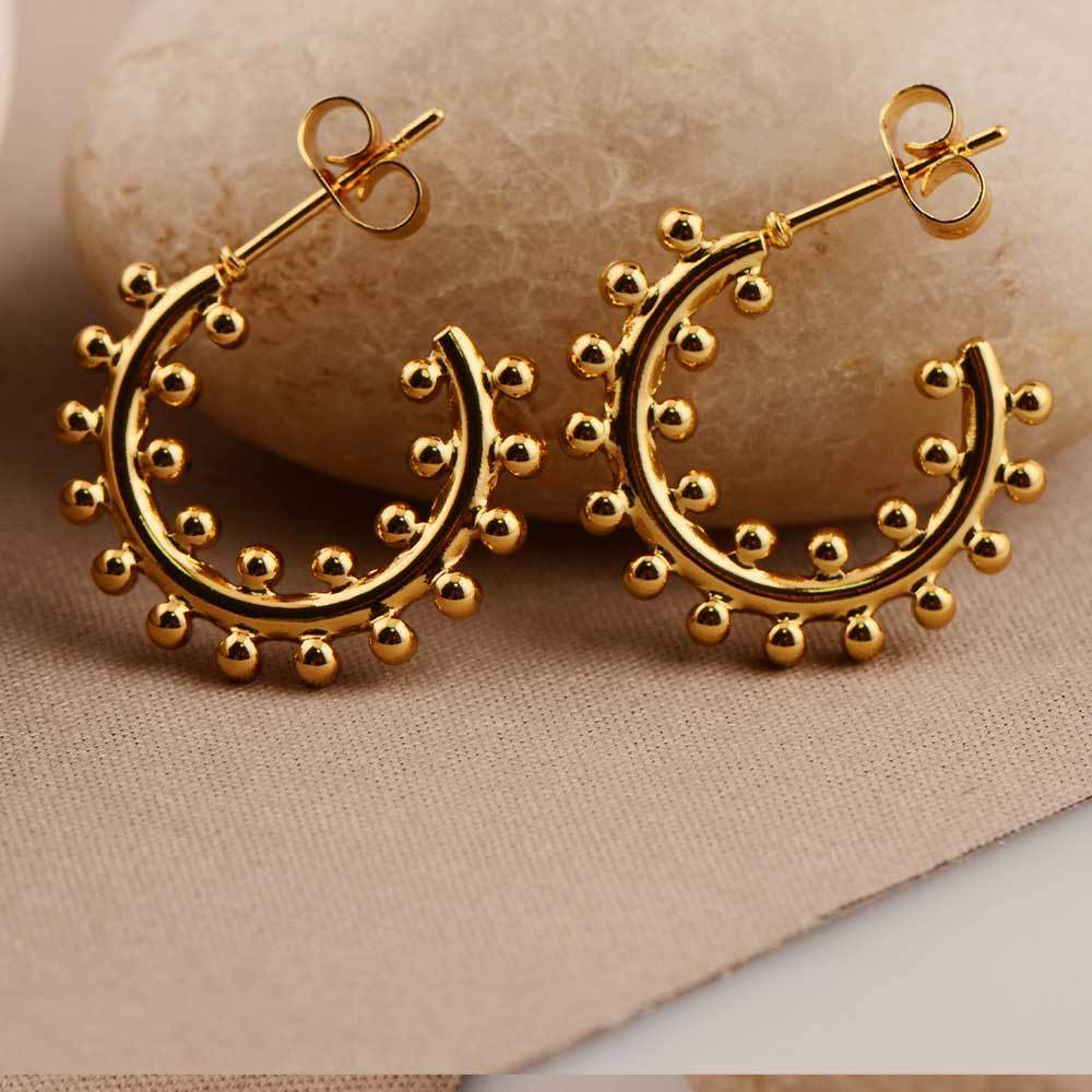 Earrings Exaggerated Trendy Titanium Steel Plated 18K Real Gold - 𝓢𝓱𝓸𝓹𝓵𝓮𝓬𝔂
