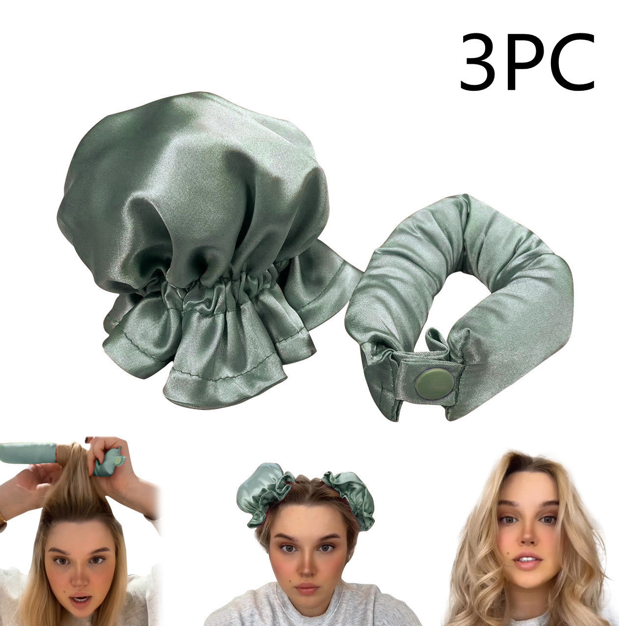 New Heatless Curl Stick With Cloth Cover Cute Ball Head Hair Curler Headband Hair Rollers Wave Form Curling Rod Hair Style Tools Gadgets - 𝓢𝓱𝓸𝓹𝓵𝓮𝓬𝔂