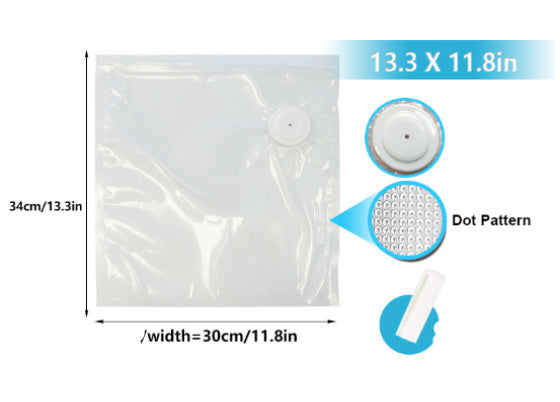 Commercial White Plastic Air Valve Compression Bag - 𝓢𝓱𝓸𝓹𝓵𝓮𝓬𝔂