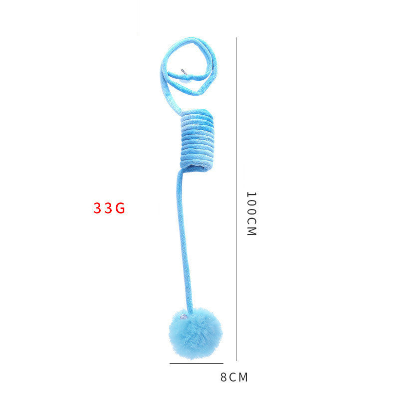 Cat Toy Self-Hi Sucker Spring Rabbit Hair Ball Interactive Play Pet Supplies Interactive Toys - 𝓢𝓱𝓸𝓹𝓵𝓮𝓬𝔂
