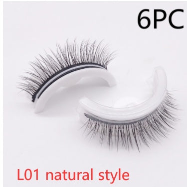 Reusable 3D Mink Lashes Natural False Eyelashes Self Adhesive Fake Glue Free Makeup Eyelash Extension Silk - 𝓢𝓱𝓸𝓹𝓵𝓮𝓬𝔂