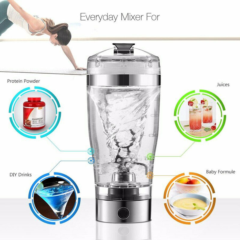 Electric Protein Shake Stirrer USB Shake Bottle Milk Coffee Blender Kettle Sports And Fitness Charging Electric Shaker Cup - 𝓢𝓱𝓸𝓹𝓵𝓮𝓬𝔂