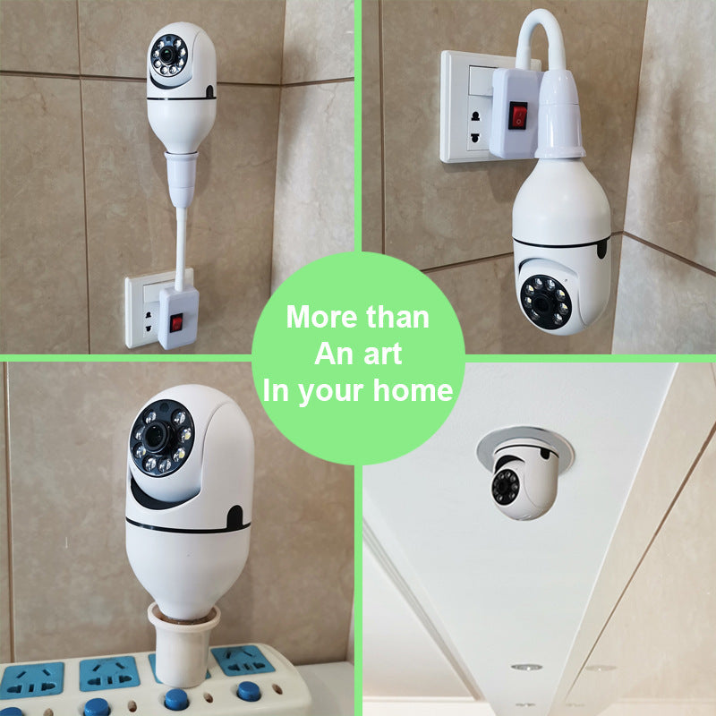 WiFi CAMERA 1080P Bulb 4X Zoom Camera E27 Home 5GWiFi Alarm Monitor - 𝓢𝓱𝓸𝓹𝓵𝓮𝓬𝔂