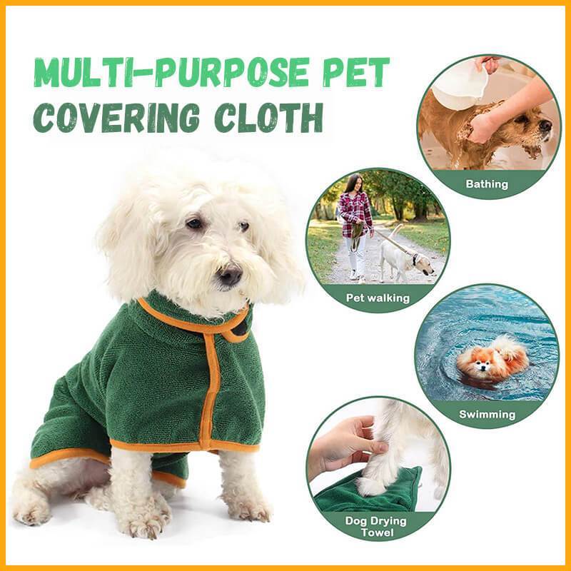 Absorbent Pet Bathrobe With Waist-wrapped Microfiber - 𝓢𝓱𝓸𝓹𝓵𝓮𝓬𝔂