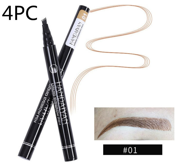 Microblading Eyebrow Pencil Waterproof Fork Tip Tattoo Pen Tinted Fine Sketch Eye Brow Pencils Long Lasting Eyebrows - 𝓢𝓱𝓸𝓹𝓵𝓮𝓬𝔂