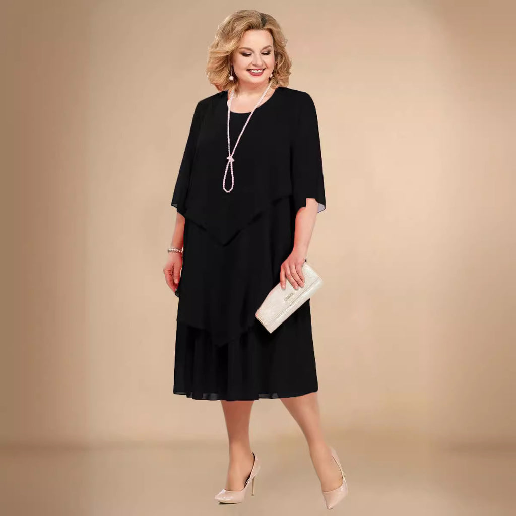 Chiffon Plus Size Mom Beach Dress - 𝓢𝓱𝓸𝓹𝓵𝓮𝓬𝔂