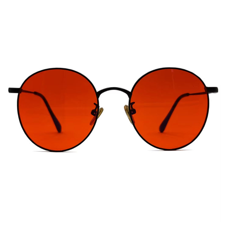 Light Blocking Amber Lens Circular Gaming Glasses - 𝓢𝓱𝓸𝓹𝓵𝓮𝓬𝔂