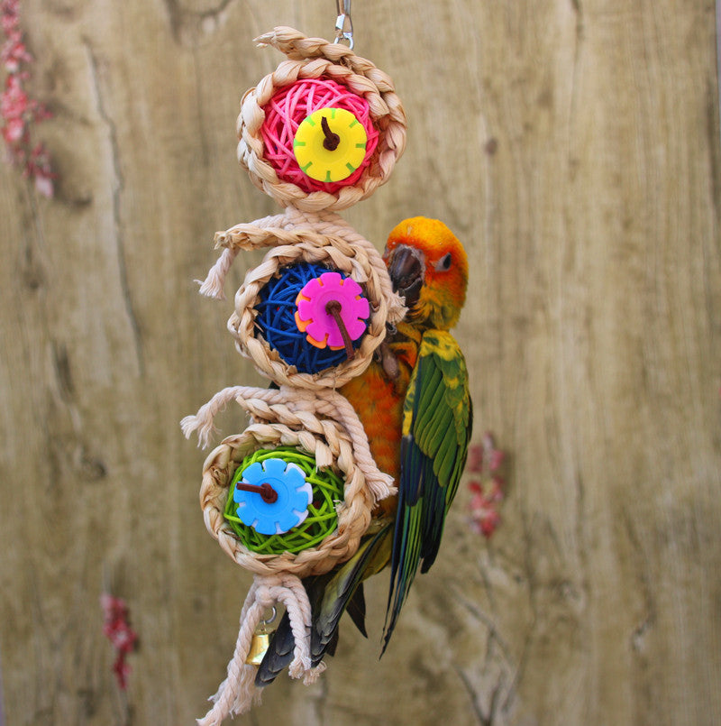 Parrot Supplies Pet Bird Toy Bite Toy Ran Vine Bal Twist String - 𝓢𝓱𝓸𝓹𝓵𝓮𝓬𝔂