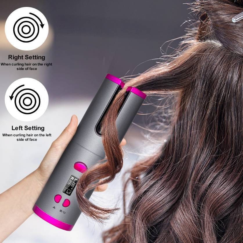 Curling Iron USB Wireless Multifunctional Charging Curler - 𝓢𝓱𝓸𝓹𝓵𝓮𝓬𝔂