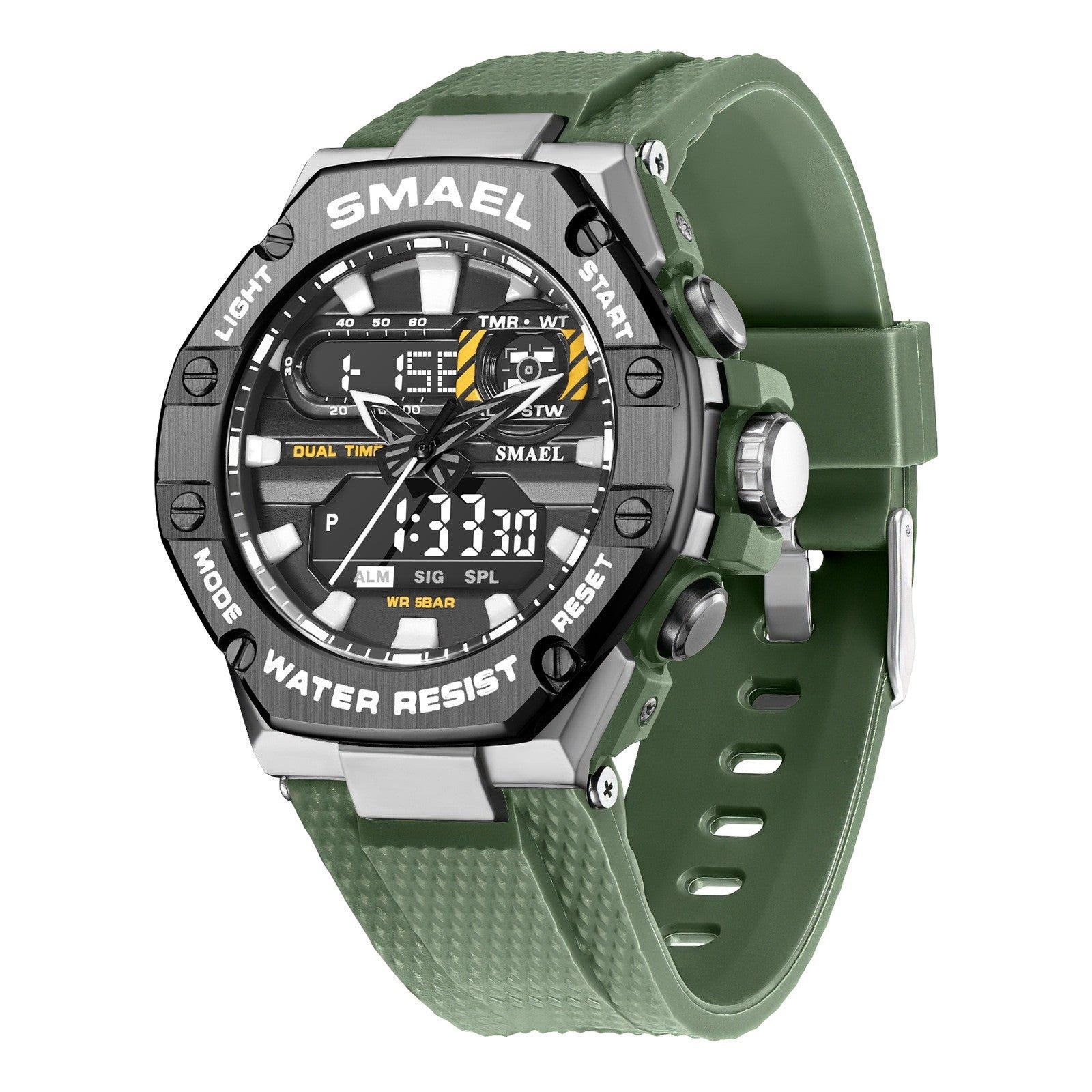 Digital Alloy Electronic Watch Men - 𝓢𝓱𝓸𝓹𝓵𝓮𝓬𝔂