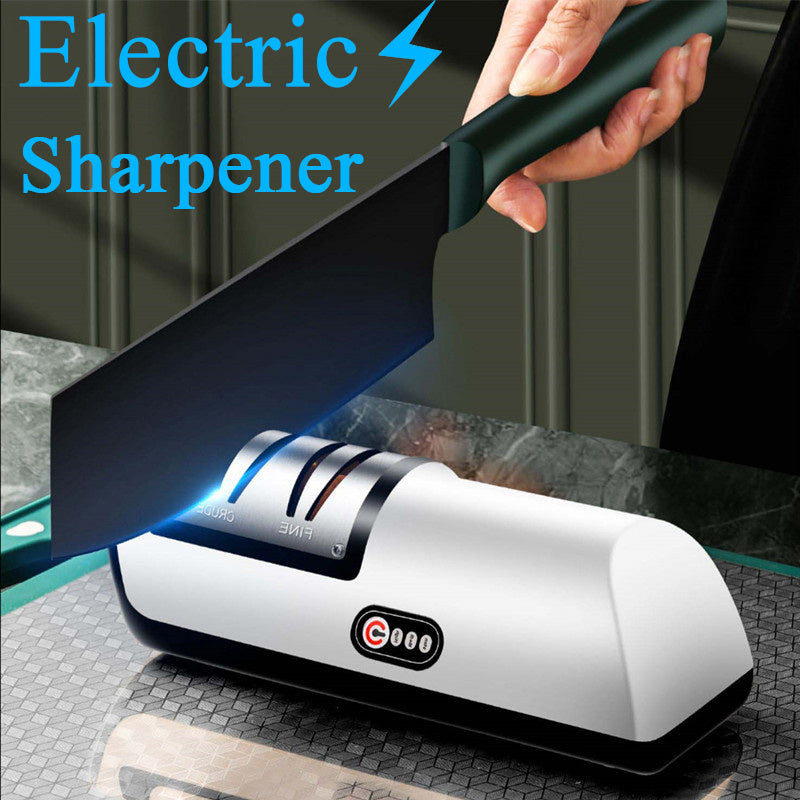 USB Rechargeable Electric Knife Sharpener Automatic Adjustable Kitchen Tool For Fast Sharpening Knives Scissors And Grinders Gadgets - 𝓢𝓱𝓸𝓹𝓵𝓮𝓬𝔂