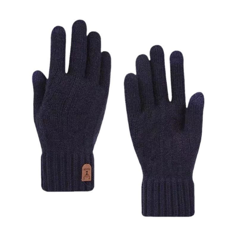 Driving And Riding Cold-proof Woolen Knitted Gloves Man - 𝓢𝓱𝓸𝓹𝓵𝓮𝓬𝔂