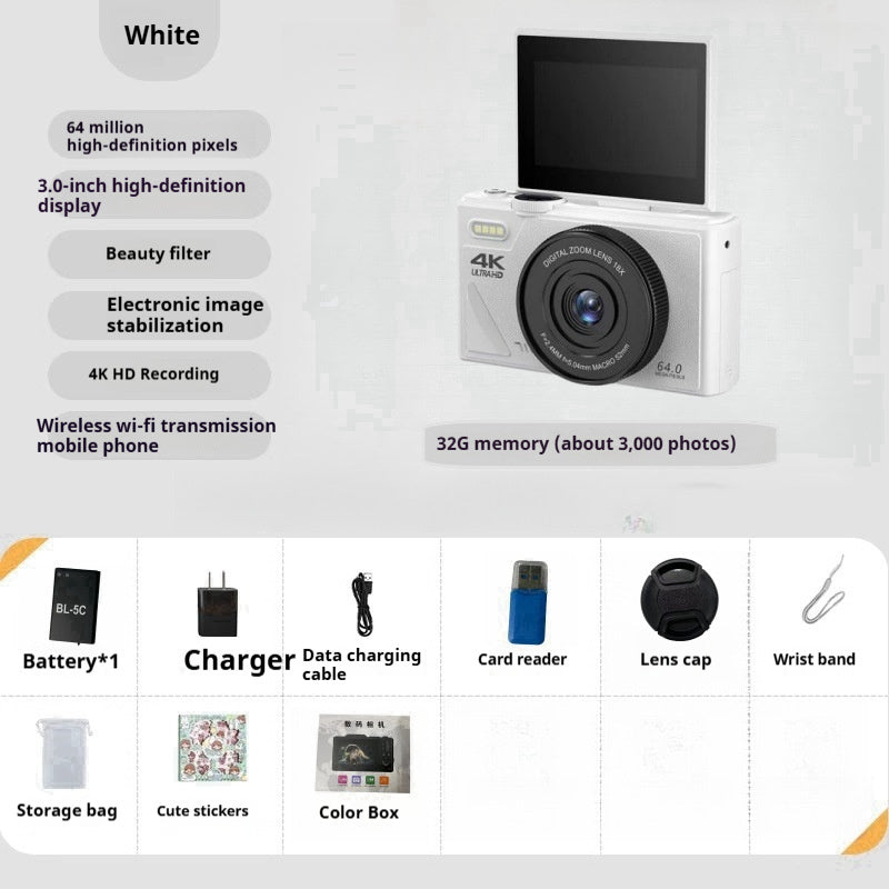 64 Million HD Student Entry-level Mirrorless CCD Camera