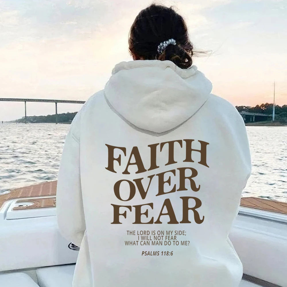 Faith Over Fear Christian Hoodie Christian Sweatshirt Jesus Hoodie Trendy Hoodie Bible Verse Shirt Unisex Aesthetic Clothes - 𝓢𝓱𝓸𝓹𝓵𝓮𝓬𝔂