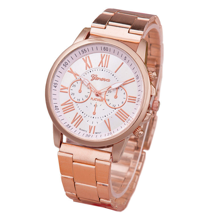 Women's Leisure Alloy Steel Belt Quartz Watch - 𝓢𝓱𝓸𝓹𝓵𝓮𝓬𝔂