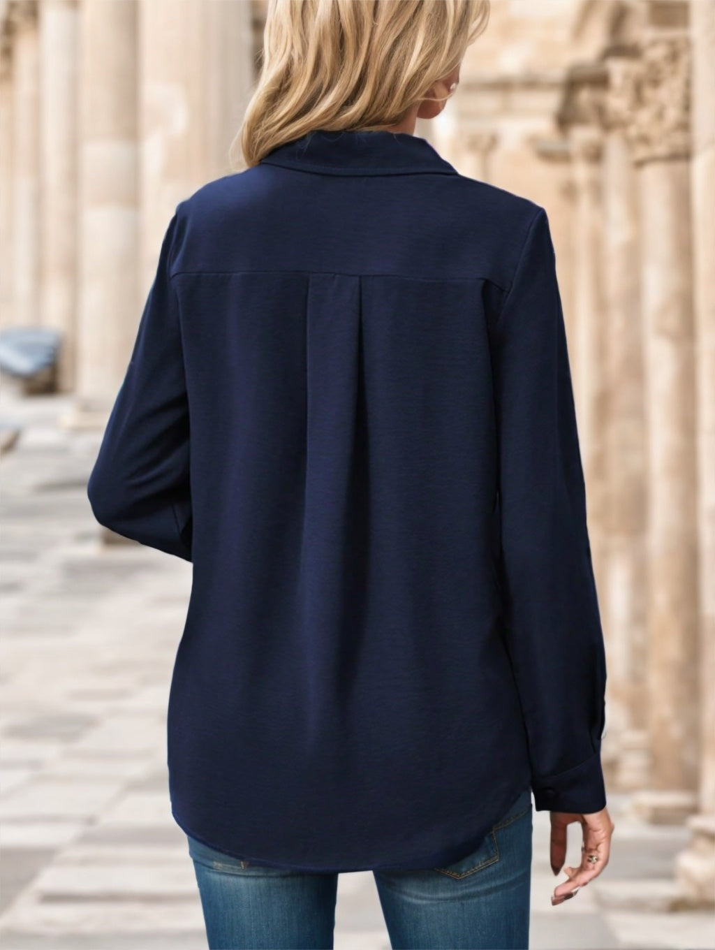 Ladies' Solid-colored Shirts - 𝓢𝓱𝓸𝓹𝓵𝓮𝓬𝔂