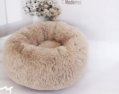 Dog Beds For Small Dogs Round Plush Cat Litter Kennel Pet Nest Mat Puppy Beds - 𝓢𝓱𝓸𝓹𝓵𝓮𝓬𝔂