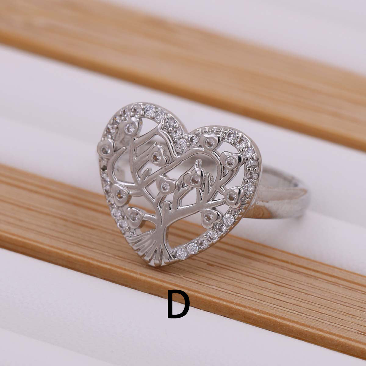 Tree Of Life Women's Ring Gold-plated Inlaid Zircon - 𝓢𝓱𝓸𝓹𝓵𝓮𝓬𝔂