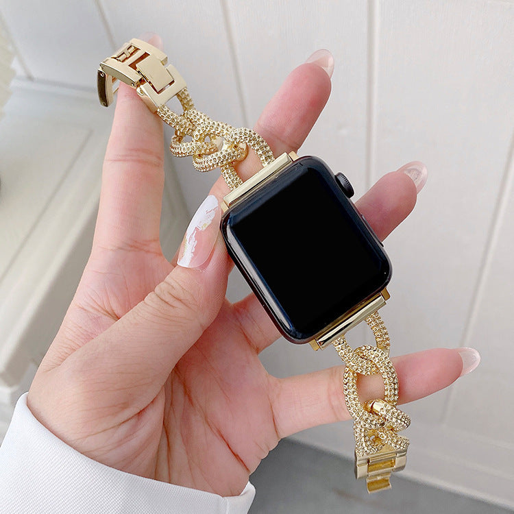 Classic Style Metal Chain Fashion Women's Watch Wrist Strap