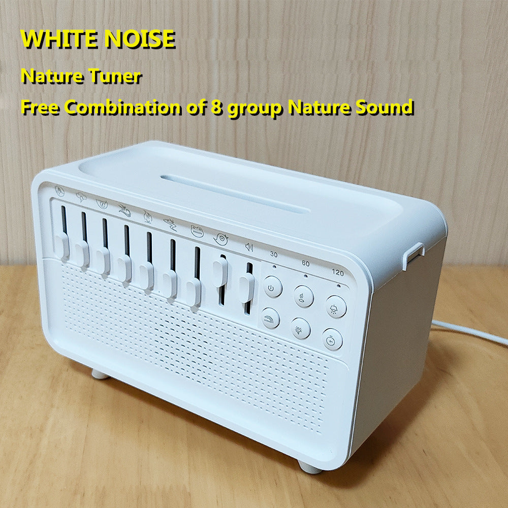 3 In 1 Bluetooth Speaker White Noise Sleep Night Light Humidifier All-in-one Machine Free Combination Of 8 Group Nature Sound - 𝓢𝓱𝓸𝓹𝓵𝓮𝓬𝔂