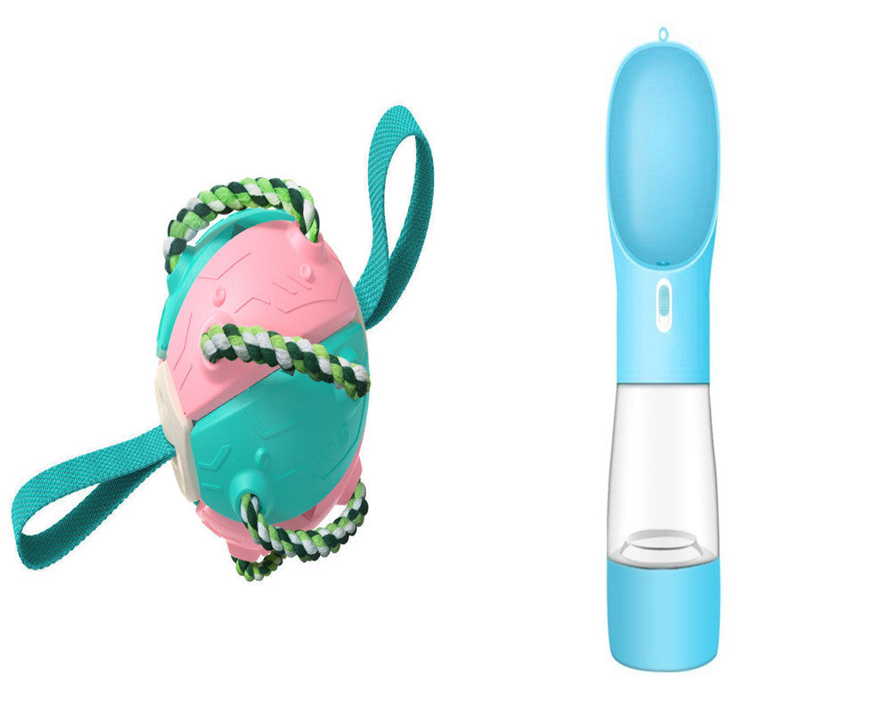 Interactive Dog Football Soccer Ball With Tabs Inflated Training Toy Outdoor Border Collie Balls Pet Products - 𝓢𝓱𝓸𝓹𝓵𝓮𝓬𝔂