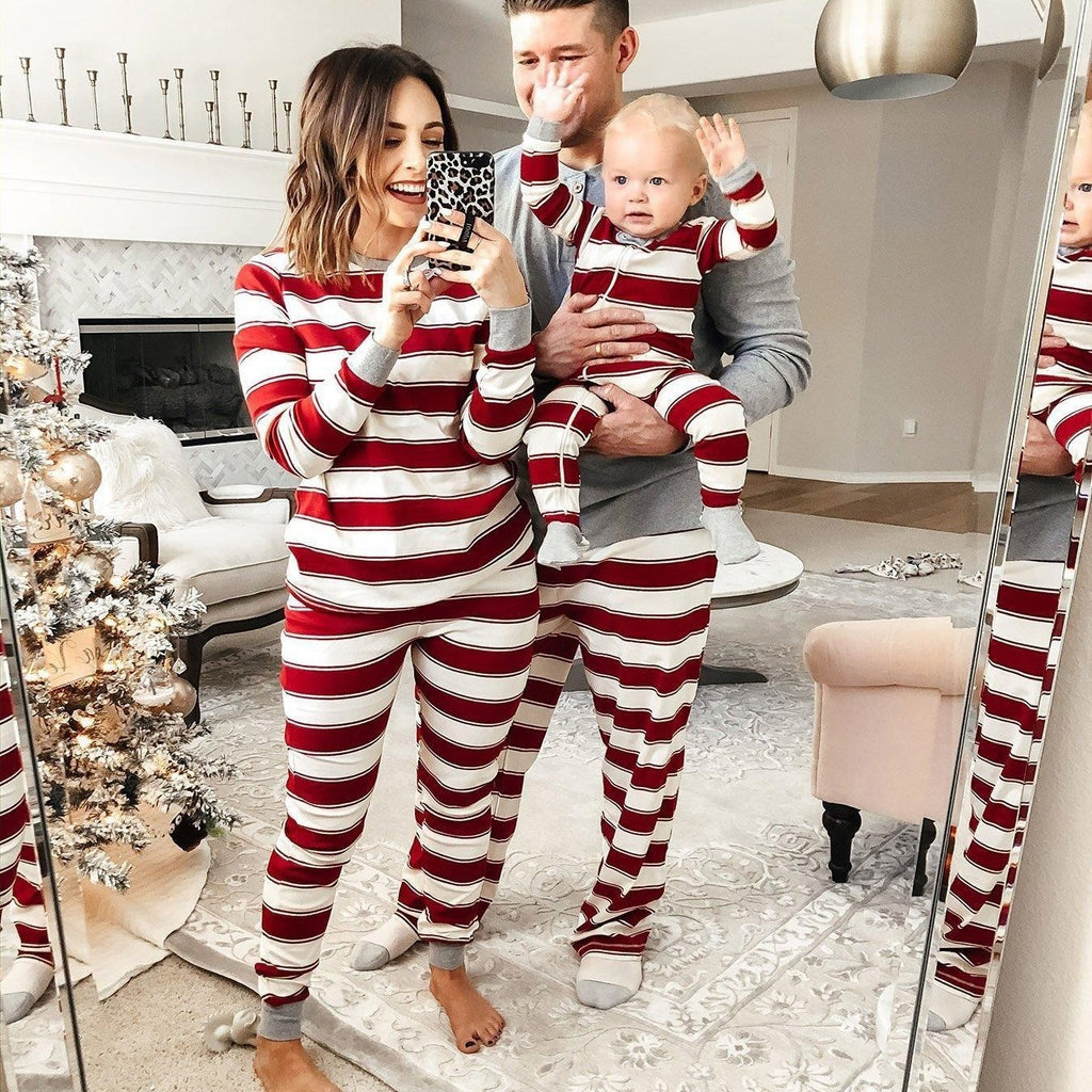 Parent-child Striped Christmas Family Set - 𝓢𝓱𝓸𝓹𝓵𝓮𝓬𝔂