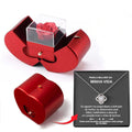 Fashion Jewelry Box Red Apple Christmas Gift Necklace Eternal Rose For Girl Mother's Day Valentine's Day Gifts With Artificial Flower Rose Flower Jewelry Box - 𝓢𝓱𝓸𝓹𝓵𝓮𝓬𝔂