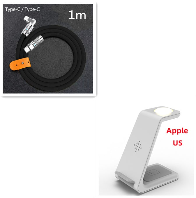 3 In 1 Fast Charging Station Wireless Charger Stand Wireless Quick Charge Dock For Phone Holder - 𝓢𝓱𝓸𝓹𝓵𝓮𝓬𝔂