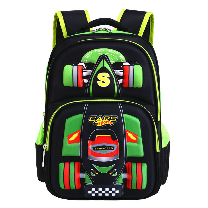 Three Dimensional Car Boys Primary School Trolley School Bag - 𝓢𝓱𝓸𝓹𝓵𝓮𝓬𝔂