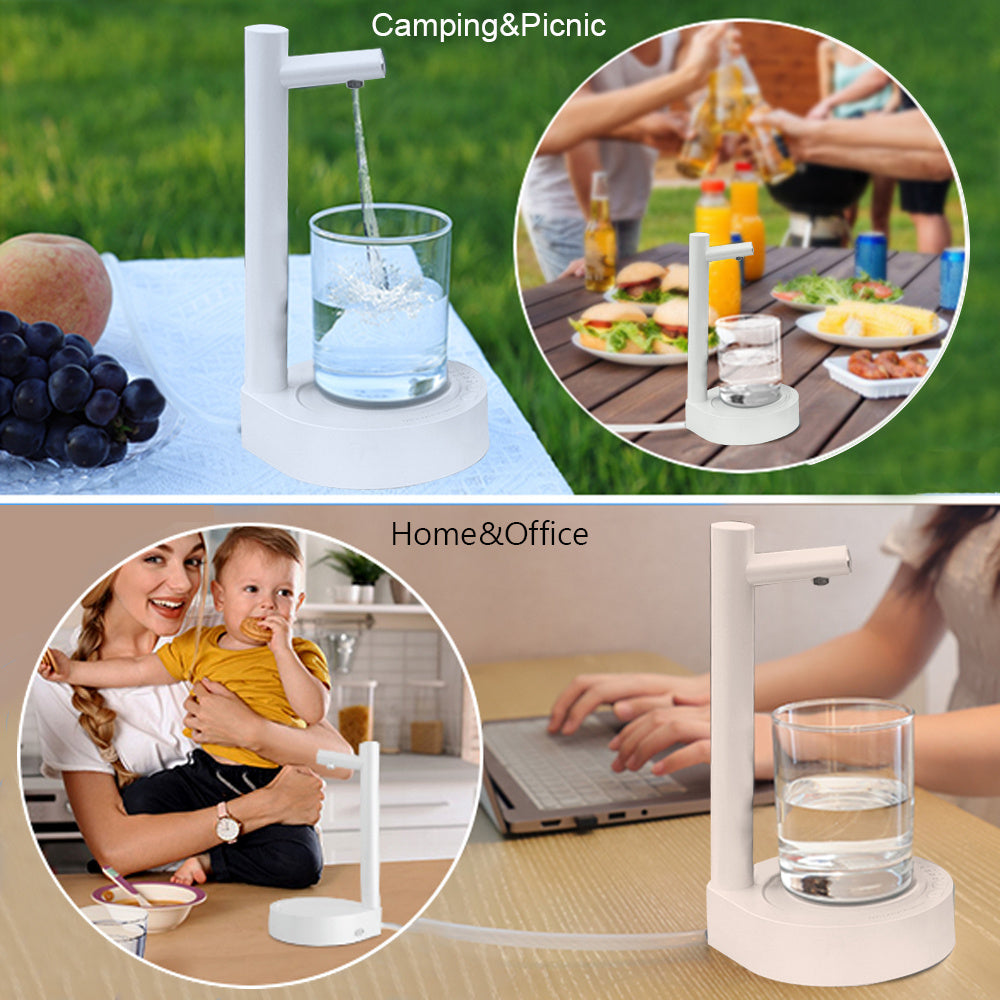 Desk Dispenser Electric Water Gallon Automatic Water Bottle Dispenser Rechargeable Water Dispenser - 𝓢𝓱𝓸𝓹𝓵𝓮𝓬𝔂