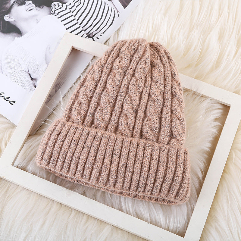 Winter Mohair Women Fleece Knitted Beanie - 𝓢𝓱𝓸𝓹𝓵𝓮𝓬𝔂