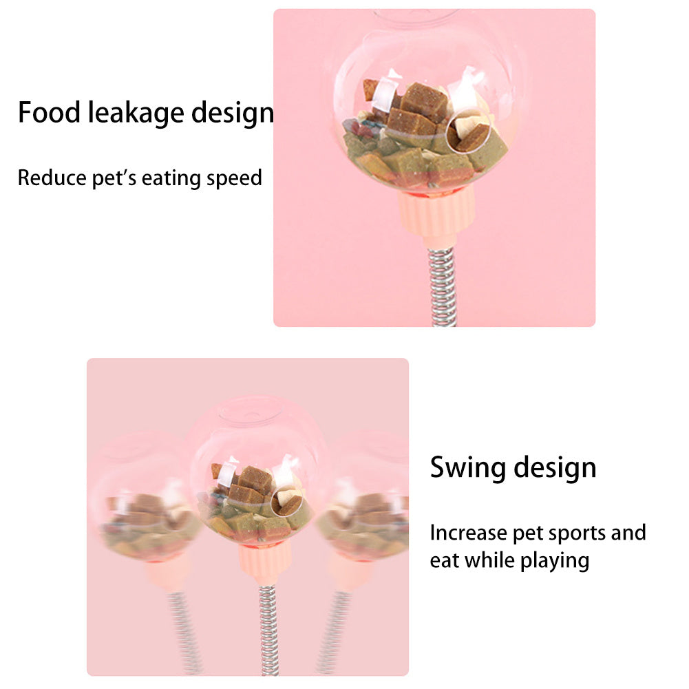 Pet Feeder Cat Toy Pets Leaking Food Ball Self-Playing Tumbler Funny Swing Feeder Puzzle Toys Playing Training Dispenser Bowl - 𝓢𝓱𝓸𝓹𝓵𝓮𝓬𝔂