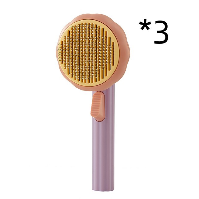New Pet Cat Brush Hot Selling Hand-held Steel Wire Self-cleaning Comb Looper For Hair Removal - 𝓢𝓱𝓸𝓹𝓵𝓮𝓬𝔂
