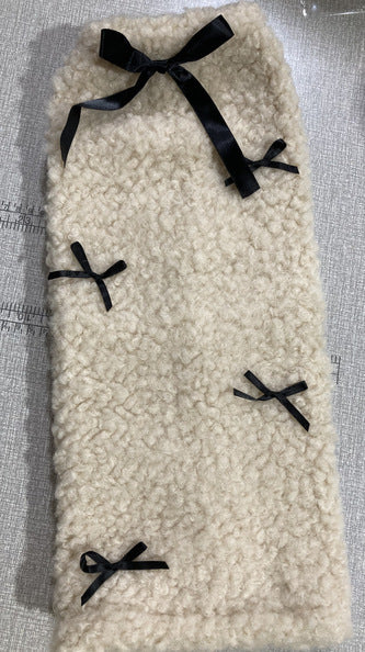 Lamb Wool Bow Foot Sock Thick Warm - 𝓢𝓱𝓸𝓹𝓵𝓮𝓬𝔂