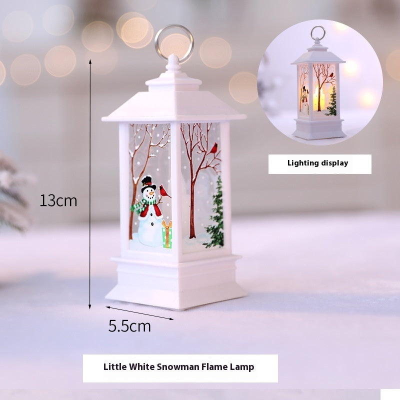 Christmas Portable Oil Lamp Santa Claus LED Night Lights Battery Powered Indoor Outdoor Hanging Lanterns Festive Party Decoration - 𝓢𝓱𝓸𝓹𝓵𝓮𝓬𝔂