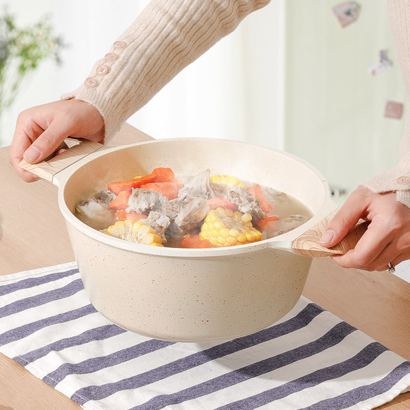 Household Medical Stone Large Capacity Double Bottom Soup Pot Home - 𝓢𝓱𝓸𝓹𝓵𝓮𝓬𝔂