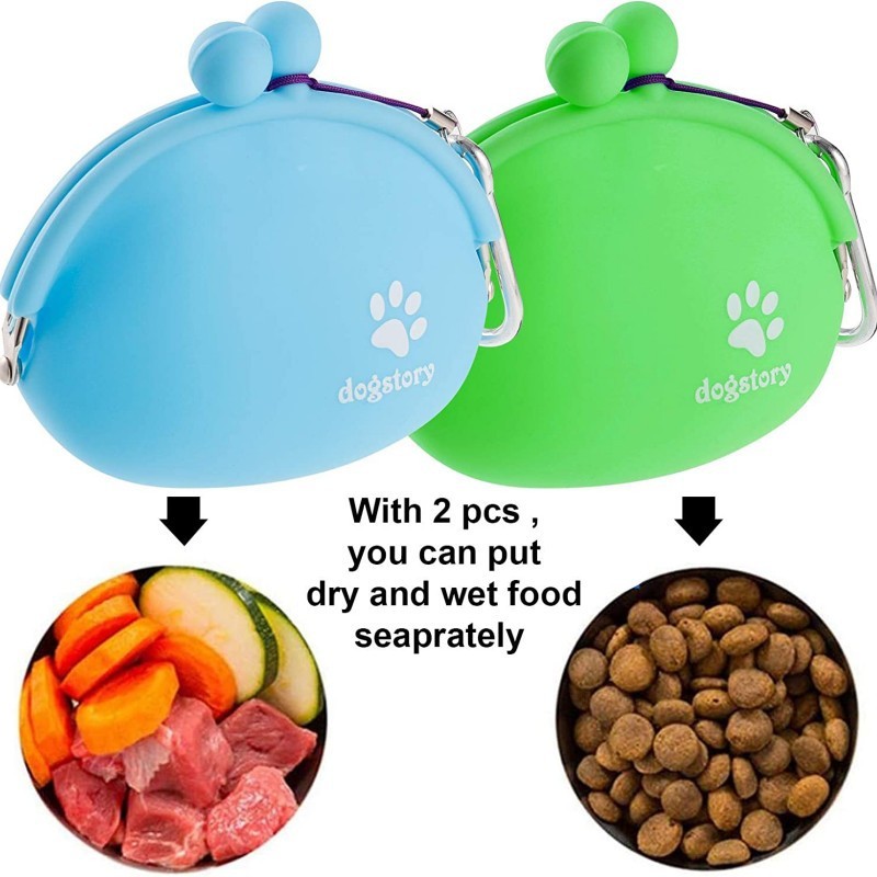Silicone Pet Snack Bag Solid Color - 𝓢𝓱𝓸𝓹𝓵𝓮𝓬𝔂