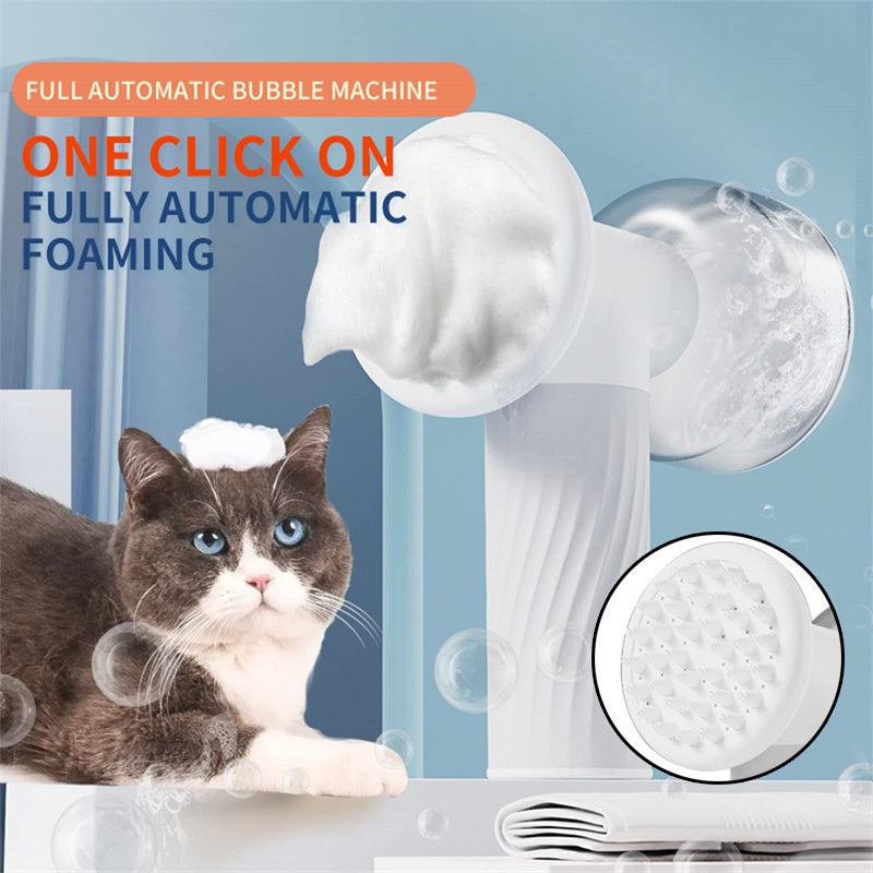 Automatic Foaming Dog Cat Bath Brush Dog Shampoo Brush With Soap Dispenser Electric Pet Grooming Massage Brush Pet Bath Brush Scrubber Comb For Dog Cat Pet Products - 𝓢𝓱𝓸𝓹𝓵𝓮𝓬𝔂