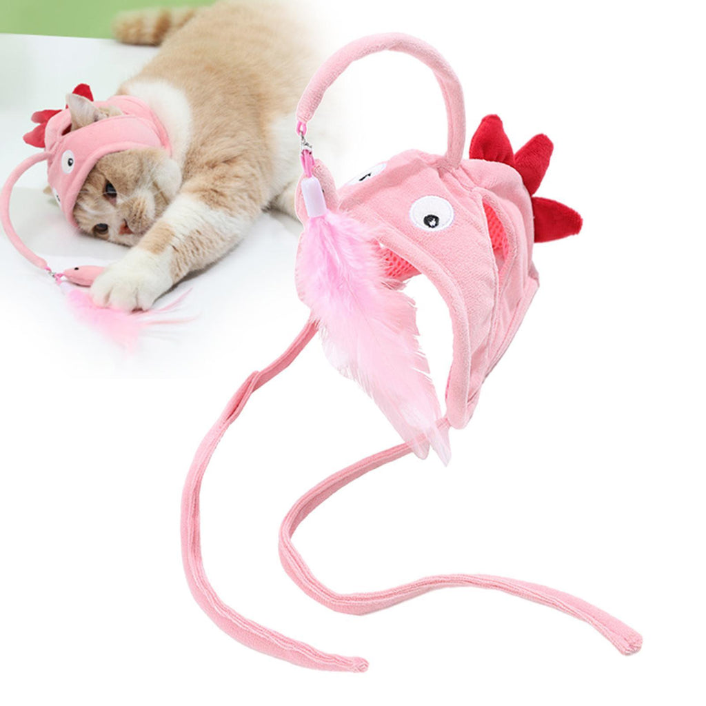 New Head Wearing Feather Funny Cat Stick Funny Cat Toy Stick Gray Big Eye Pet Toys Pet Products - 𝓢𝓱𝓸𝓹𝓵𝓮𝓬𝔂