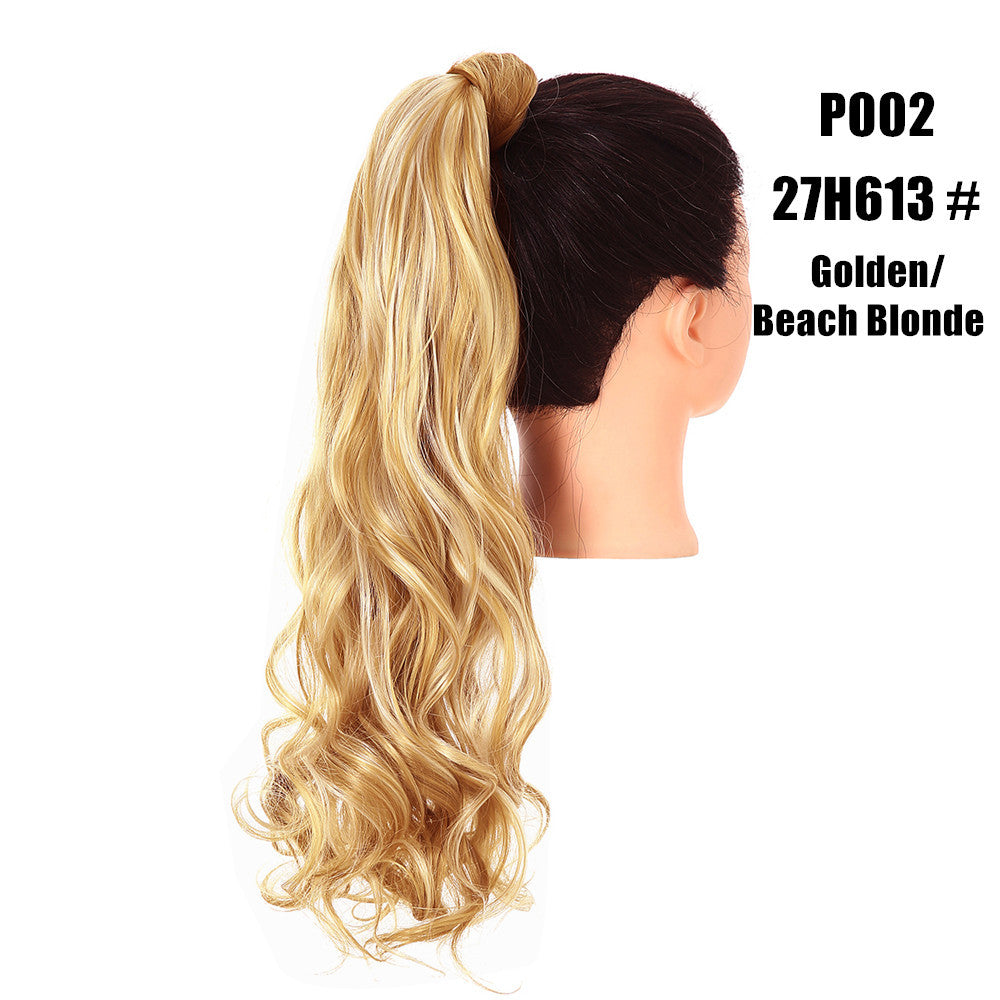European And American Style Wig Fluffy Natural Ponytail - 𝓢𝓱𝓸𝓹𝓵𝓮𝓬𝔂