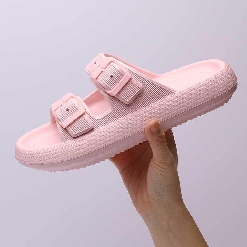 Platform Slippers Women's Summer Buckle Home Shoes Fashion Outdoor Wear Soft Bottom Sandals - 𝓢𝓱𝓸𝓹𝓵𝓮𝓬𝔂