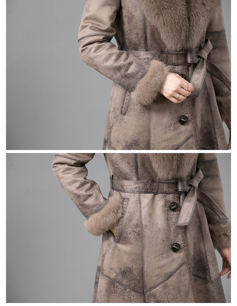 Real Fur One Woman Coat Thickened - 𝓢𝓱𝓸𝓹𝓵𝓮𝓬𝔂