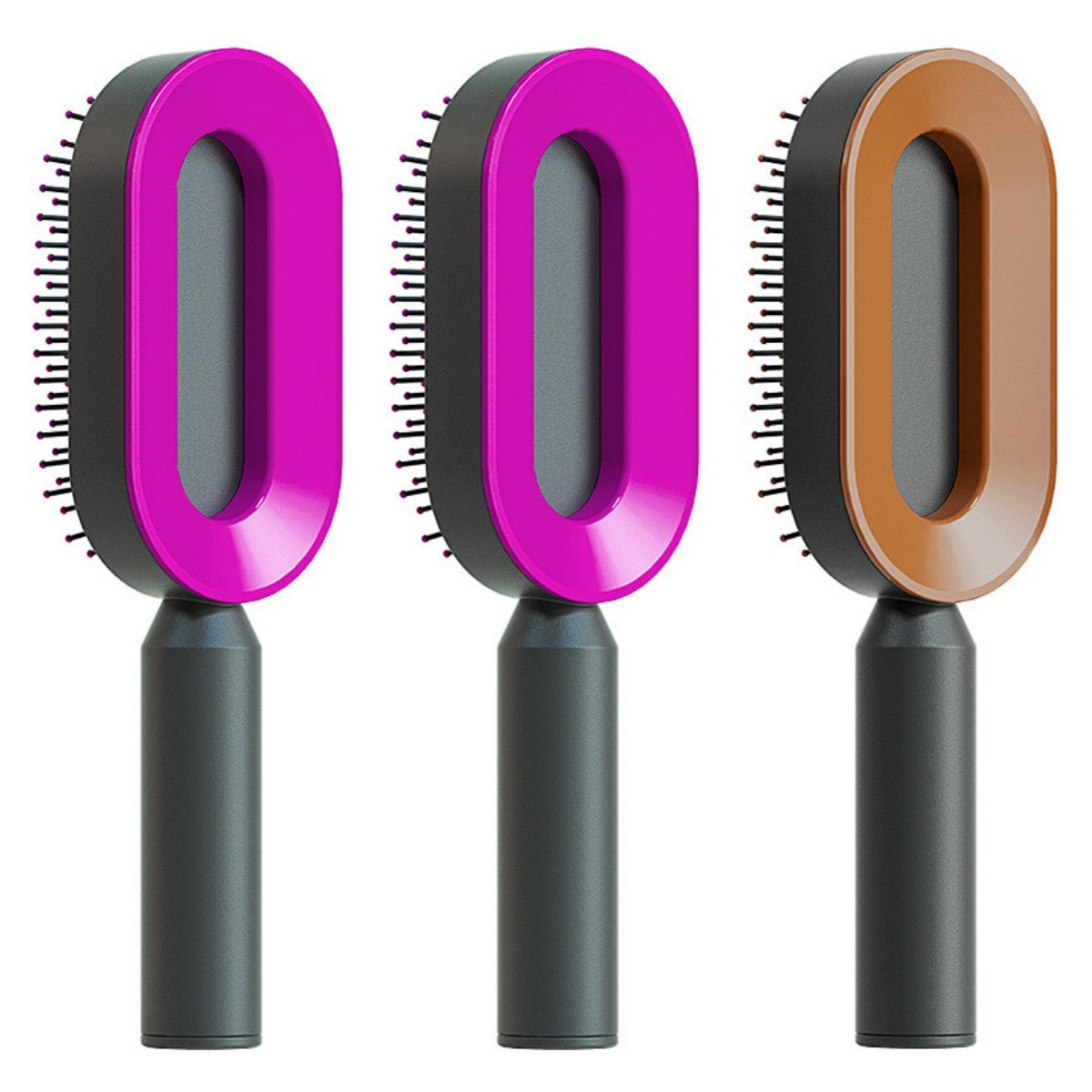 Self Cleaning Hair Brush For Women One-key Cleaning Hair Loss Airbag Massage Scalp Comb Anti-Static Hairbrush - 𝓢𝓱𝓸𝓹𝓵𝓮𝓬𝔂