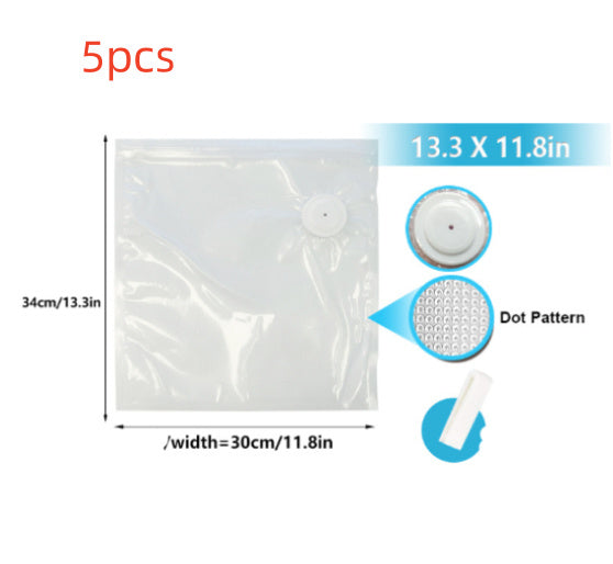 Commercial White Plastic Air Valve Compression Bag - 𝓢𝓱𝓸𝓹𝓵𝓮𝓬𝔂