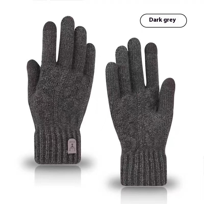 Driving And Riding Cold-proof Woolen Knitted Gloves Man - 𝓢𝓱𝓸𝓹𝓵𝓮𝓬𝔂