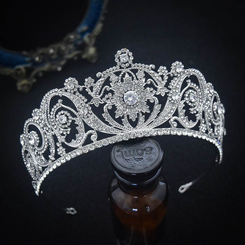 Zircon Bride Crown Fashion Headwear - 𝓢𝓱𝓸𝓹𝓵𝓮𝓬𝔂