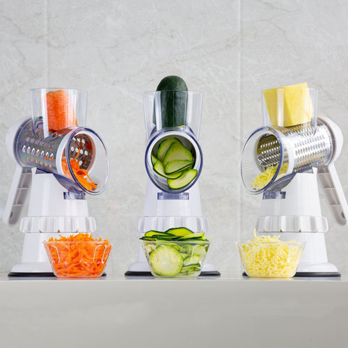 3 In 1 Vegetable Slicer Manual Kitchen Accessories Grater For Vegetable Cutter Round Chopper Mandolin Shredder Potato Home Kitchen Supplies Kitchen Gadgets - 𝓢𝓱𝓸𝓹𝓵𝓮𝓬𝔂