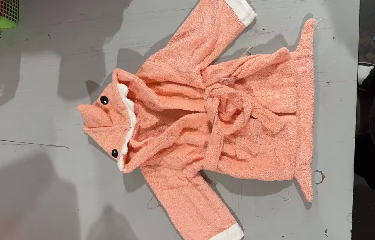 Children's Hooded Absorbent Animal-shaped Bathrobe - 𝓢𝓱𝓸𝓹𝓵𝓮𝓬𝔂