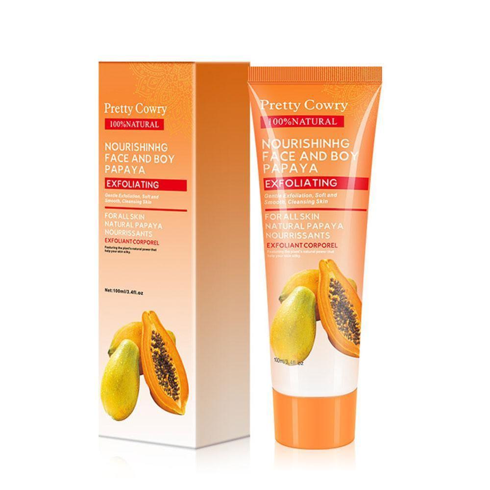 Cucumber Coconut Papaya Facial Exfoliating Gel Cream 100ml Body Cleansing - 𝓢𝓱𝓸𝓹𝓵𝓮𝓬𝔂
