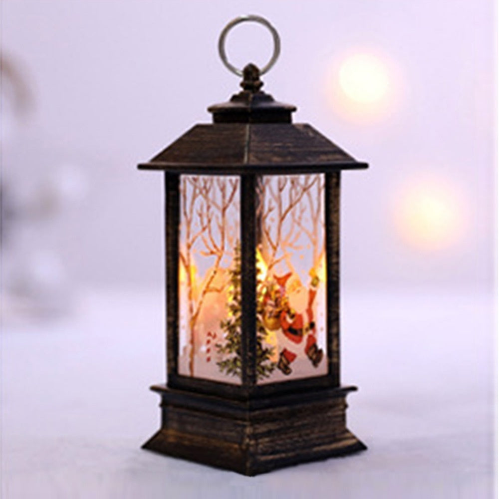 Christmas Portable Oil Lamp Santa Claus LED Night Lights Battery Powered Indoor Outdoor Hanging Lanterns Festive Party Decoration - 𝓢𝓱𝓸𝓹𝓵𝓮𝓬𝔂